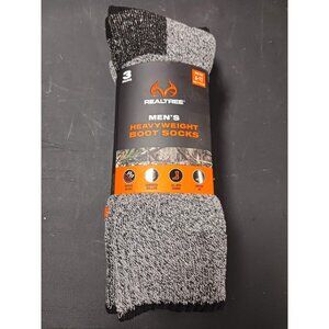 Realtree Men's Heavy Weight Boot Socks 3 Pairs Shoe Size 6-12 NEW